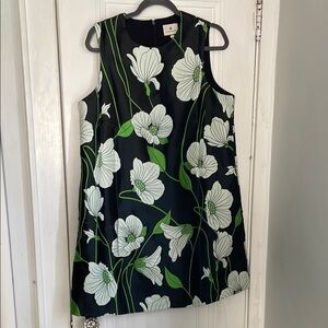Tuckernuck Black, White, and Green Floral Dress